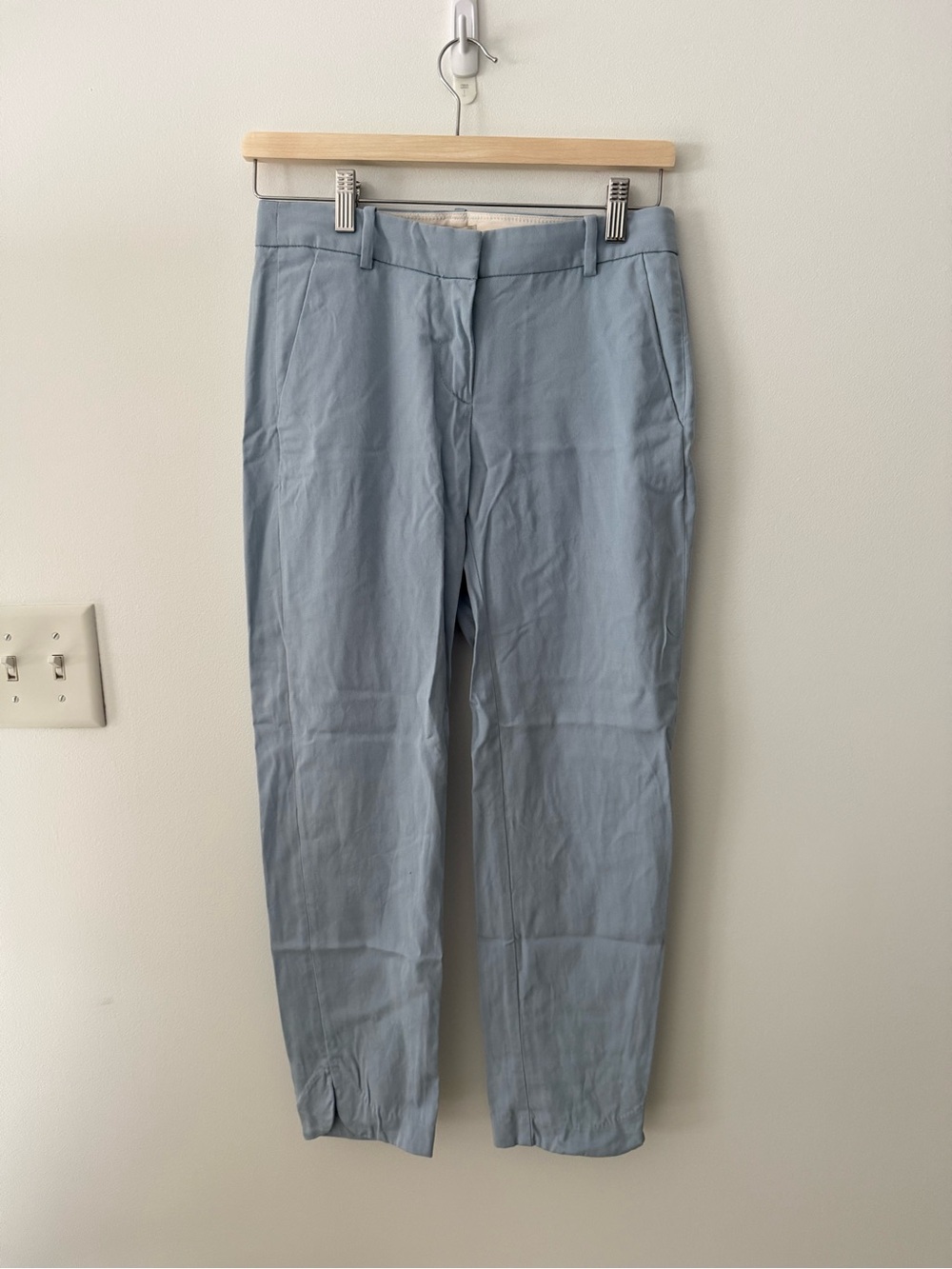 J Crew Powder Blue Straight Pants